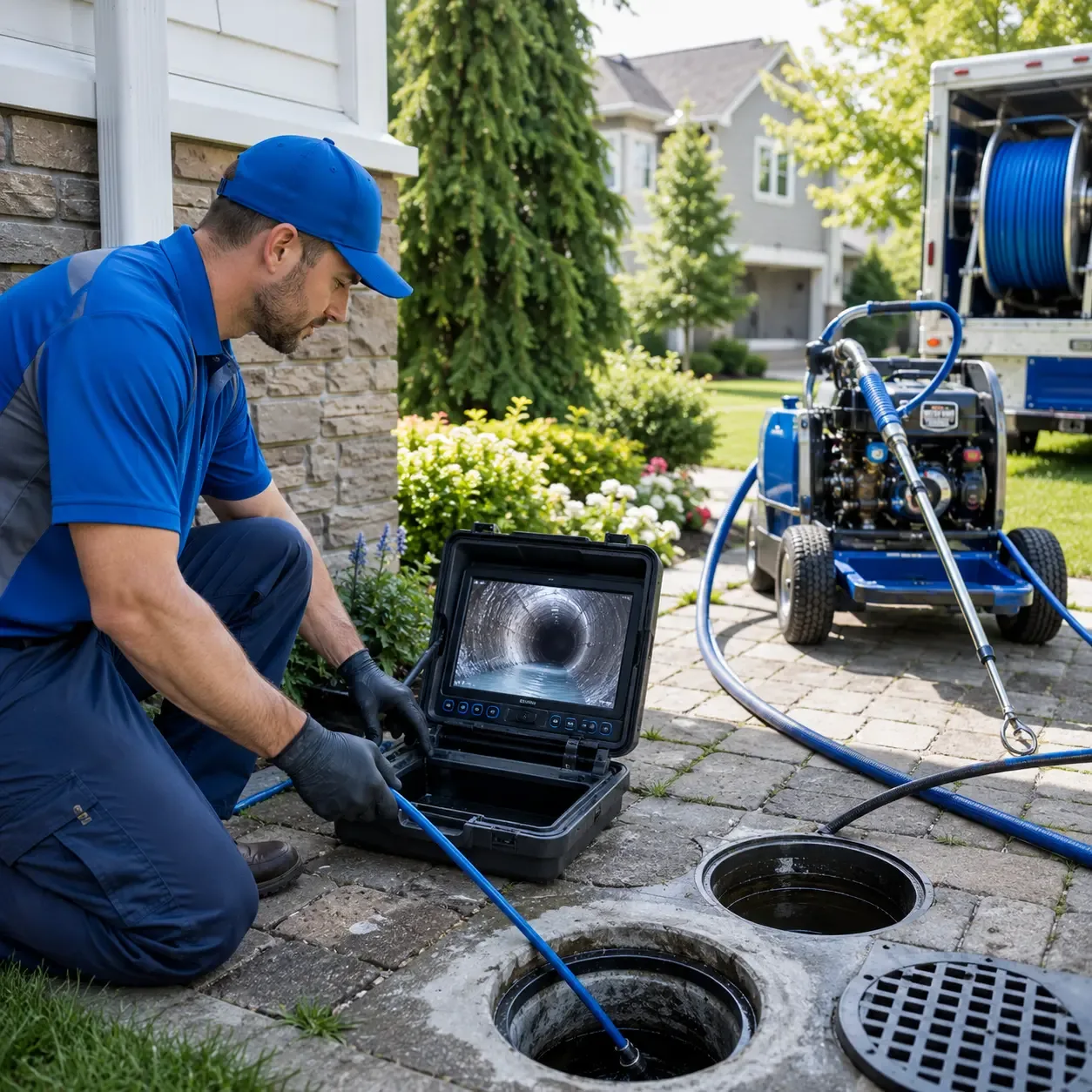 Outdoor drain cleaning professionals serving Bow, NH