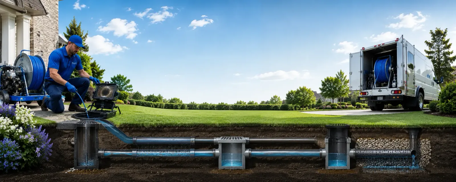 Outdoor drain cleaning information for Bow, NH